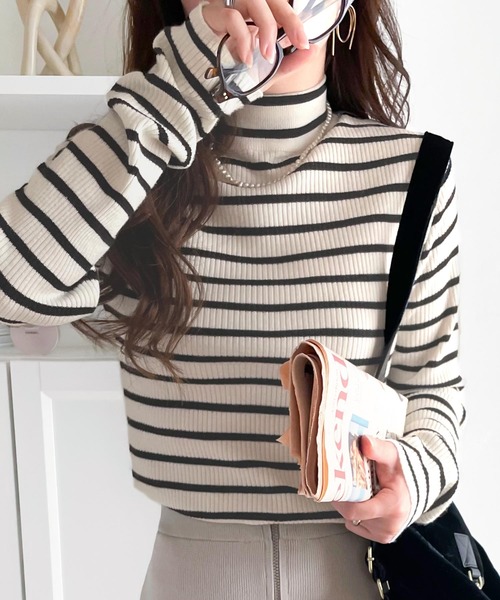 TommyHilfiger ビッグシルエット 開襟 コットンリブニットセーター コットンシルクブレンドクルーネックニット | トミー ヒルフィガー