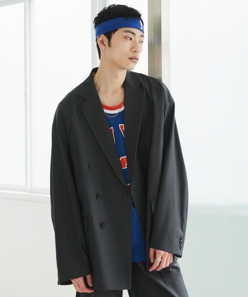 SOERTE | Oversized double-breasted jacket/オーバーサイズ