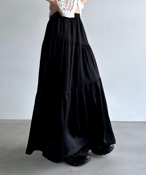 スカート CLANE SHIRRING STRAIGHT SKIRT SHIRRING STRAIGHT SKIRT（スカート）｜CLANE（クラネ）の