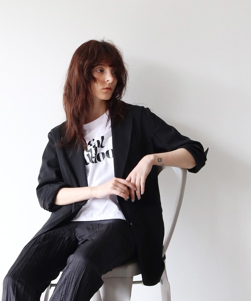 DRESSLAVE ロングジャケット DRESSLAVE（ドレスレイブ）の「bravolle collarless jacket