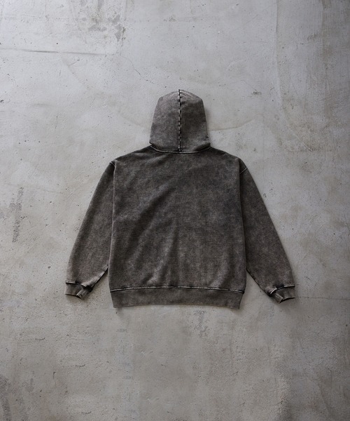 【CLEL】ヘビーウェイト ロゴ刺繍フルジップパーカー ブラウン系タグ付未使用！ CLEL ヘビーウェイト ロゴ刺繍フルジップパーカー ヴィンテージ