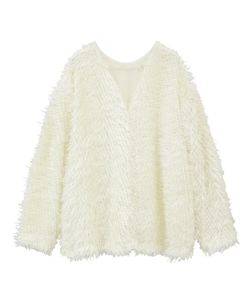 CLANE | 【CLANE/クラネ】W FACE FRINGE TOPS/Wフェイスフリンジ
