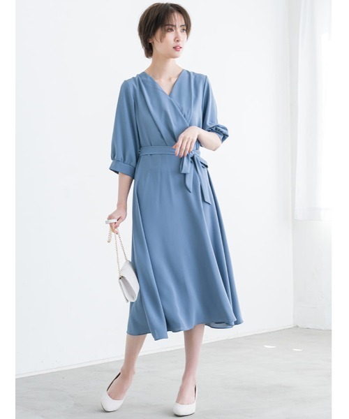 FIFTH | ウエストリボン付きカシュクールワンピース - Buyee 通販購入