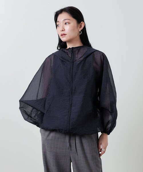 「MARW UNITED ARROWS」シアー パーカー レディース MARW UNITED ARROWS | ＜MARW UNITED ARROWS＞シアー パーカー