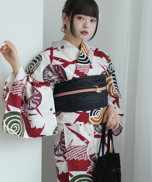 UTATANE | ひとりで着れる！簡単セパレート浴衣セット utatane - Buyee