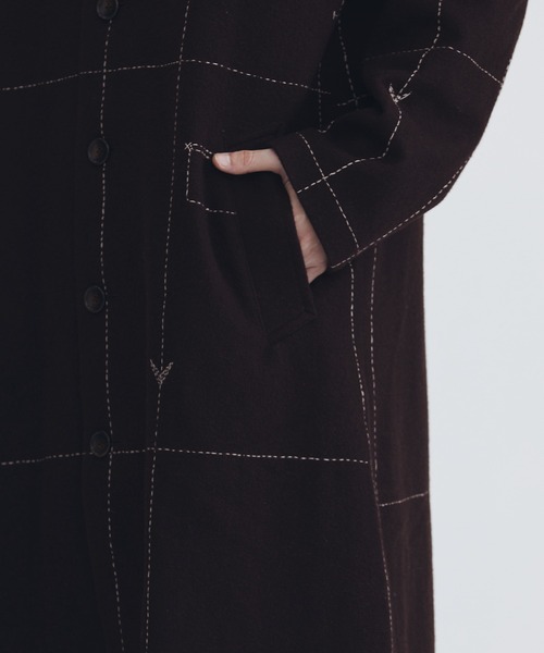 KHOKI | 【KHOKI / コッキ】Hand embroidery coat - Buyee, an Online