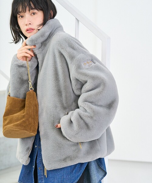 今月末まで限定価格　未着用by muni:r レザークロップドペディンジャンパー レザークロップドペディンジャンパー[品番：FROW0001262]｜by