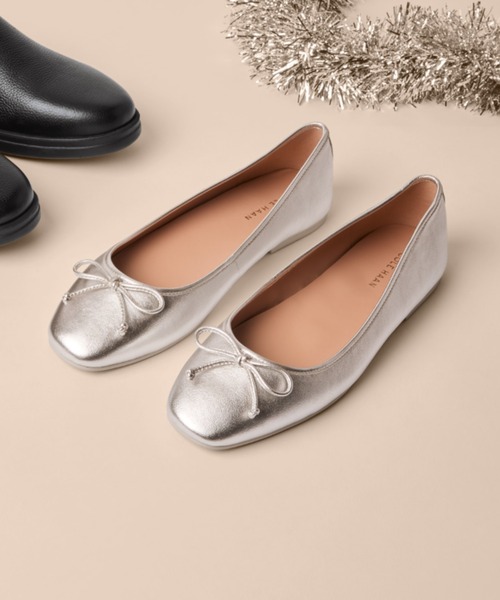 セール☆COLE HAAN ヤラ ソフト バレエ（シルバー） セール】ヤラ ソフト バレエ womens（バレエシューズ）｜COLE