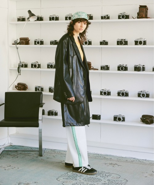 soerte leather wide straight pantsレザーパンツ soerte leather wide straight pantsレザーパンツ（SOERTE