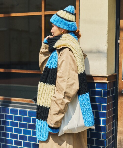 FREAK'S STORE | HAND KNIT LONG MUFFLER - Buyee, an Online