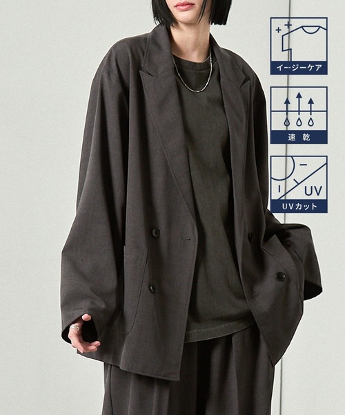 ALFRED ALEX | 【Alfred Alex】Oversized Double-Breasted Jacket