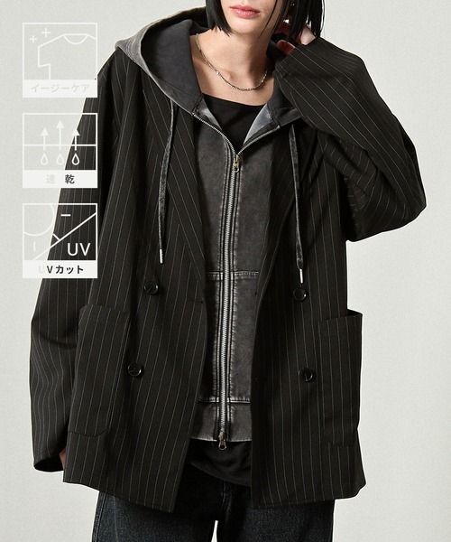 ALFRED ALEX | 【Alfred Alex】Oversized Double-Breasted Jacket