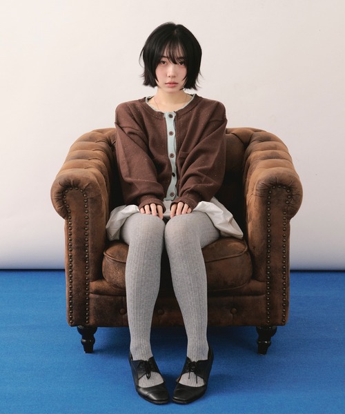 LOIN NUIT | layered design cardigan / レイヤードデザイン