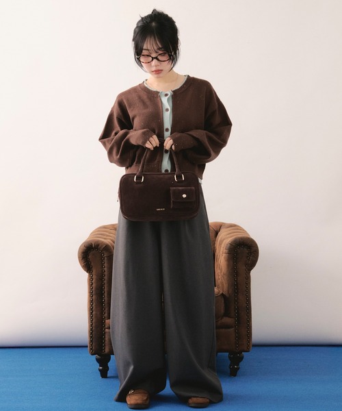 レイヤードデザインカーディガン　loinnuit ロワンニュイ LOIN NUIT | layered design cardigan / レイヤードデザイン
