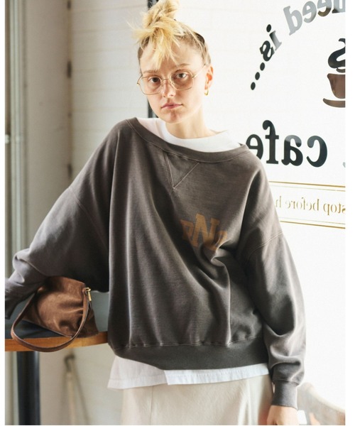 REMI RELIEF | 【REMI RELIEF/レミレリーフ】別注ハーフzipスウェット