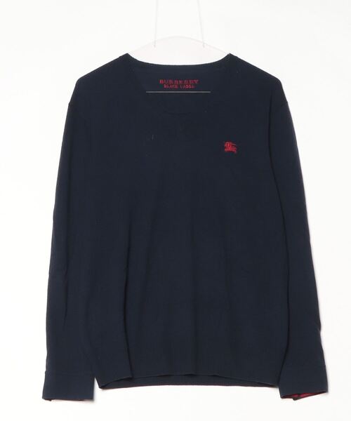 BURBERRY BLACK LABEL | 刺繍Vネックニット - Buyee, an Online Proxy