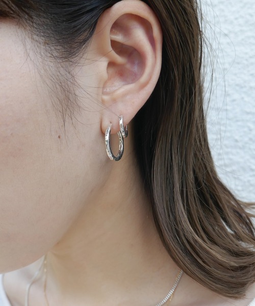 【SHUKO 】箱無しe.m. イーエム　ピアス　シルバー925 シルバーピアス・イヤーカフ｜シルバー925 ピアス | 7mm角 | 23