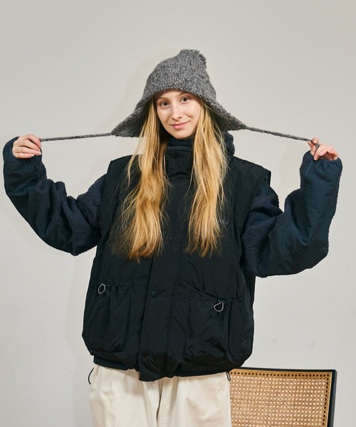 bicolor nylon jacket kaoyorinakami CATEGORY outer