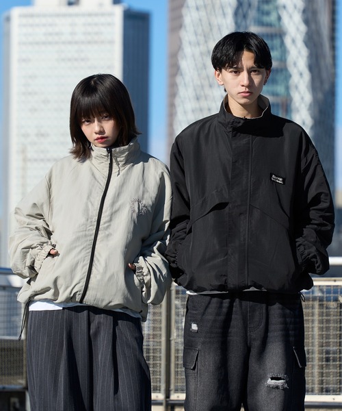 kutir 黒 ナイロンジャケット kutir ブルゾン アウター 2way REVERSIBLE NYLON BOA BLOUSON