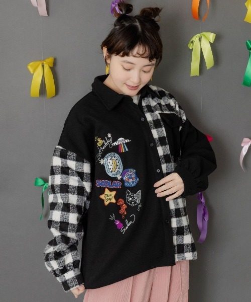 SCOLAR | 153765：POP刺繍起毛あったかパンツ - Buyee, an Online