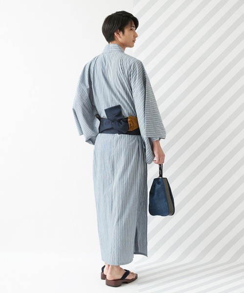ふりふ メンズ浴衣 片身デニムストライプ Buyee An Online Proxy Shopping Service Shop At Zozotown Bot Online