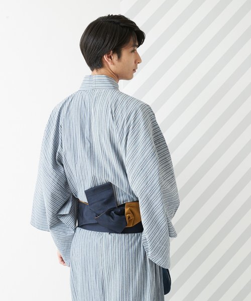 ふりふ メンズ浴衣 片身デニムストライプ Buyee An Online Proxy Shopping Service Shop At Zozotown Bot Online