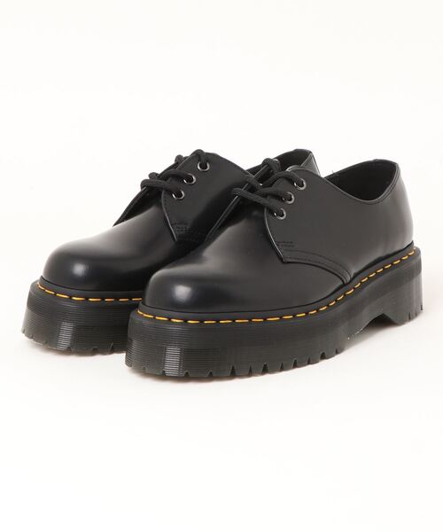 ドクターマーチンJESY Jesy Sendal Leather Lace Up Flared Heel Boots in Black | Dr
