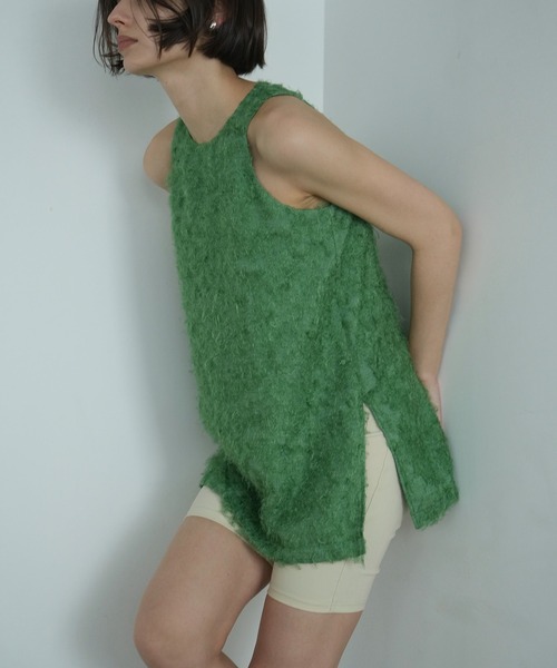 CLANE | FEATHER RIBBON NOSLEEVE TOPS - Buyee日本代購服務| 於