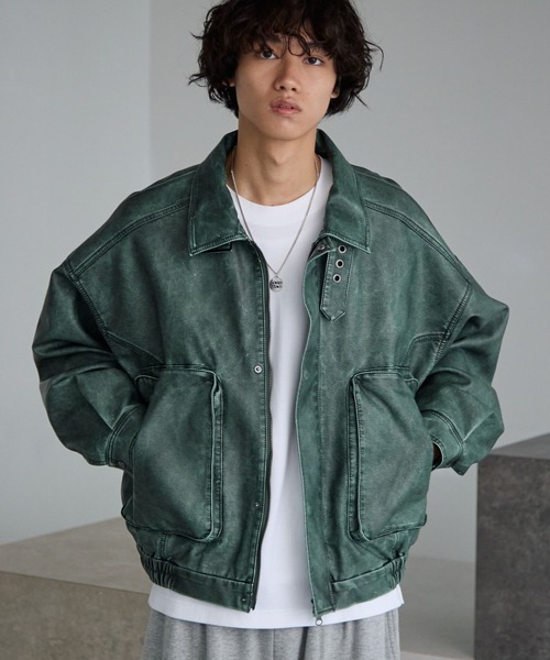 PBLIM | 《UNISEX》ウォッシュドレザーブルゾン - Buyee, an Online 