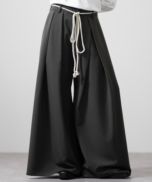 CLEL | 【CLEL】TR Loose HAKAMA Pants & Rope Belt/TRルーズ 袴パンツ