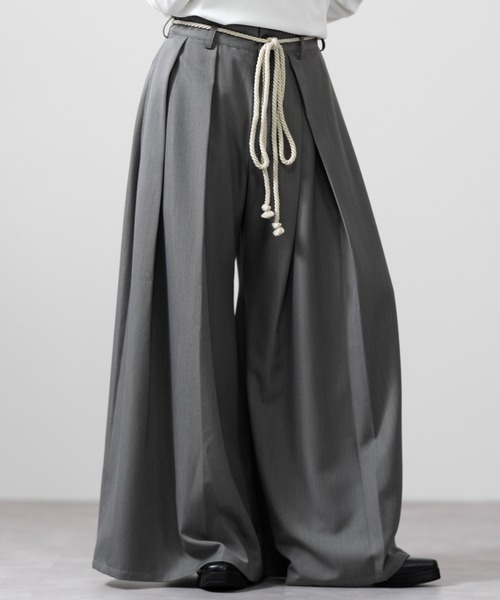CLEL | 【CLEL】TR Loose HAKAMA Pants & Rope Belt/TRルーズ 袴パンツ