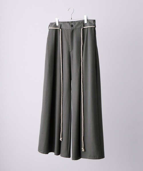 CLEL | 【CLEL】TR Loose HAKAMA Pants & Rope Belt/TRルーズ 袴パンツ