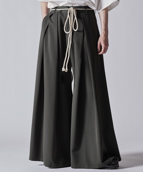 CLEL | 【CLEL】TR Loose HAKAMA Pants & Rope Belt/TRルーズ 袴パンツ