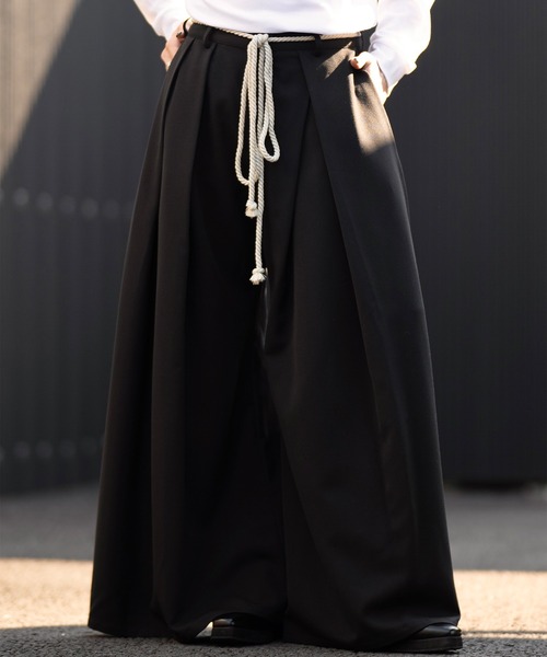 【CLEL】TRルーズ 袴パンツ＆縄紐ベルト CLEL】TR Loose HAKAMA Pants & Rope Belt/TRルーズ 袴パンツ