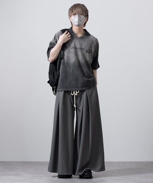 完売品　CLEL TRルーズ 袴パンツ＆縄紐ベルト　ブラック　Sサイズ CLEL】TR Loose HAKAMA Pants & Rope Belt/TRルーズ 袴パンツ