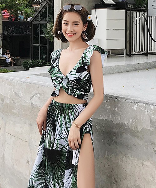 Buyee Teddyshop 水着 フリルビキニ ロングスカート 3点セット 일본 상점 온라인 대리 쇼핑 Zozotown 제품을 전 세계적으로 배송해드립니다