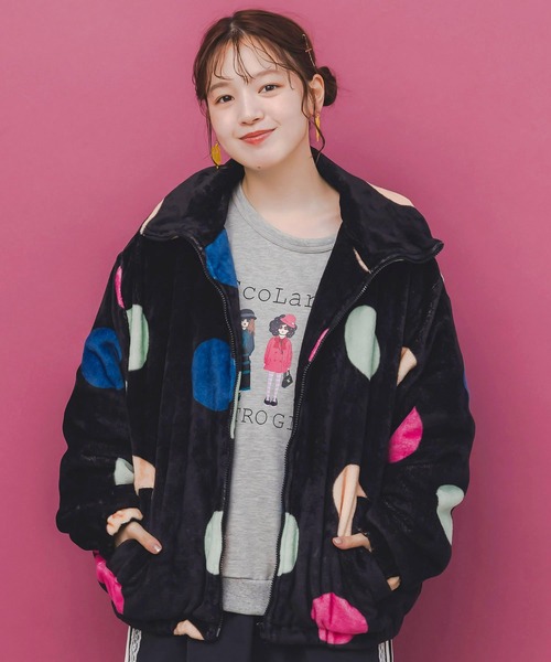 SCOLAR | 153764：スカラーガーランド柄裏毛チュニック - Buyee, an