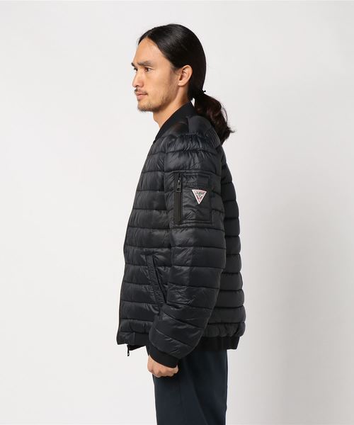 hyde quilted bomber jacket