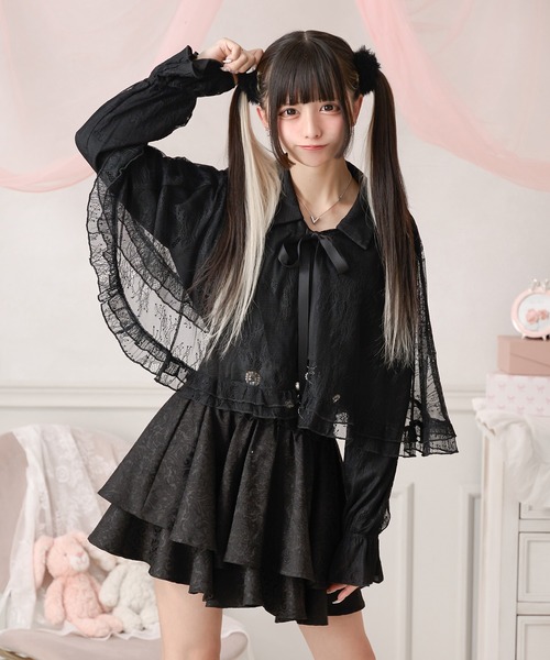 Pal elfy セットアップ Pal elfy 姫リボンコンビネゾン ピンク 量産型