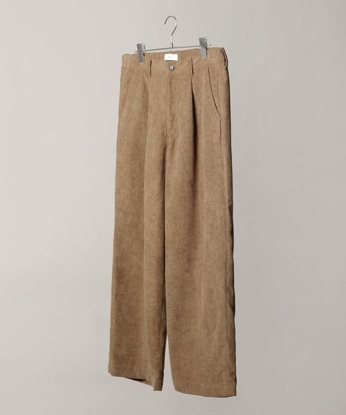 BLEME | コーデュロイワンタックワイドスラックスパンツ【セットアップ
