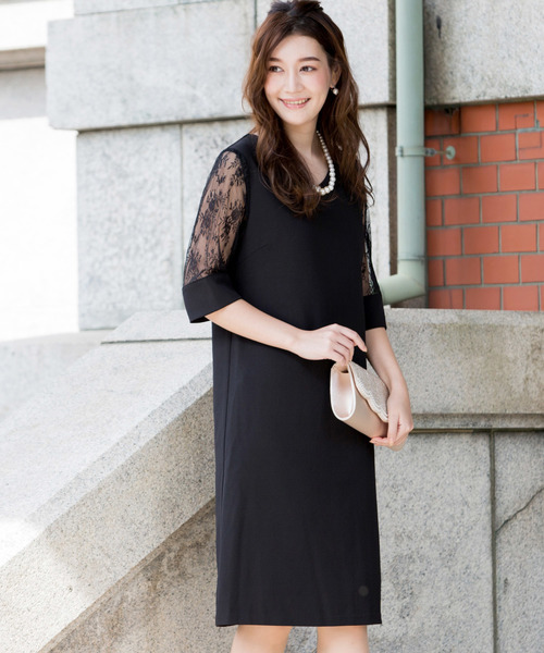 Kana 膝丈 レーススリーブ ワンピース ドレス Buyee An Online Proxy Shopping Service Shop At Zozotown Bot Online