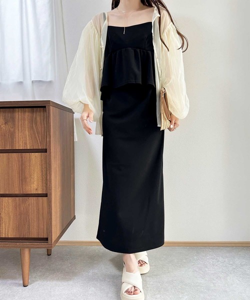 GEERA | 【新色追加/S-LL展開】楽ちん！細見えペプラムキャミ