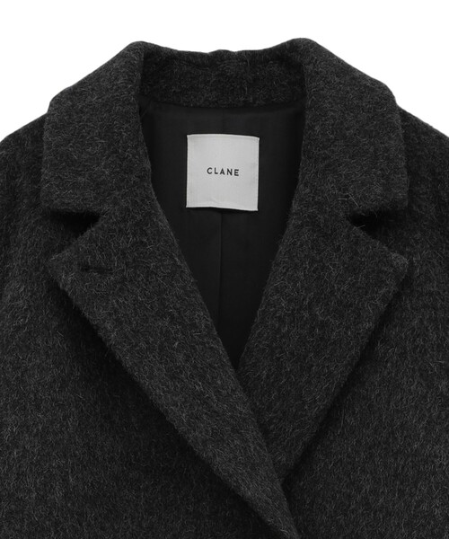 CLANE クラネ ダブル ウール ロング コート 黒