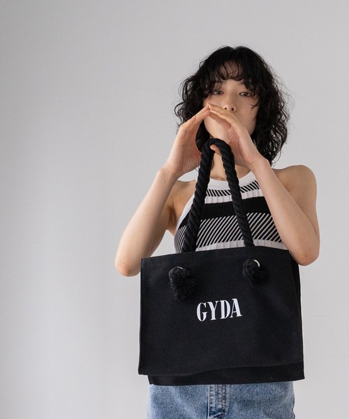GYDA | GYDA(ジェイダ) / ショッパー風キャンバストートバッグ A4対応