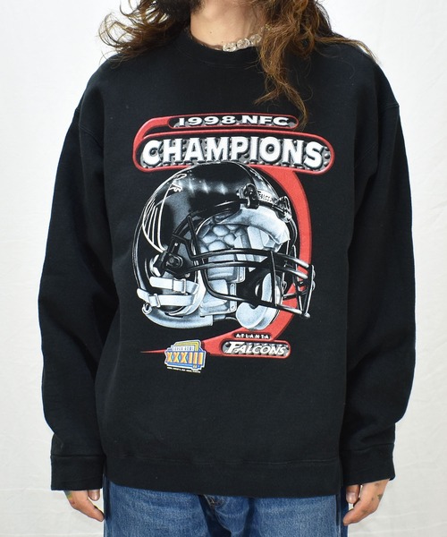 NFL アトランタファルコンズ フード付きジャンパー 古着 90年代
