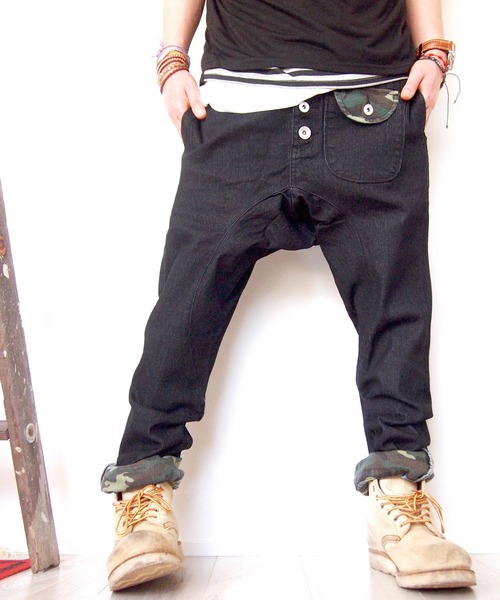 Beatjive フロントボタンデザインデニムサルエルパンツ Buyee An Online Proxy Shopping Service Shop At Zozotown Bot Online