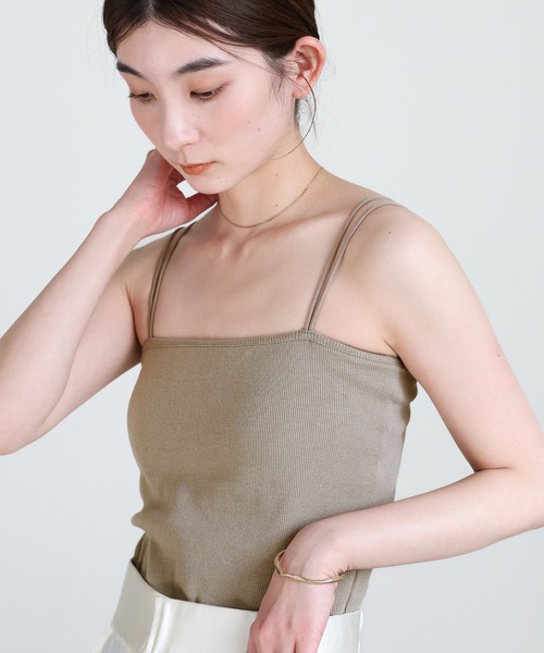 SELECT MOCA | ダブルストラップカップ付きキャミソール - Buyee, an