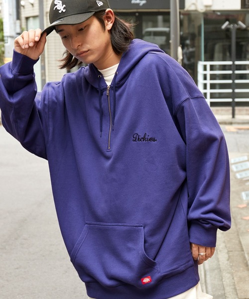 DICKIES | Dickies/ディッキーズ ロゴ刺繍 裏毛オーバーサイズハーフ