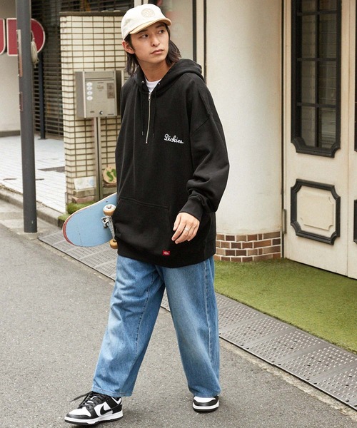 DICKIES | Dickies/ディッキーズ ロゴ刺繍 裏毛オーバーサイズハーフ