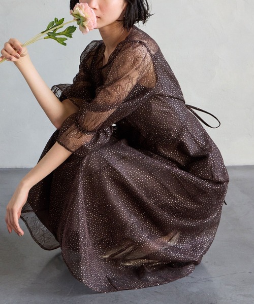 willfully big flower print OP オケージョン　ドレス willfully big flower print OP オケージョン ドレス（WILLFULLY